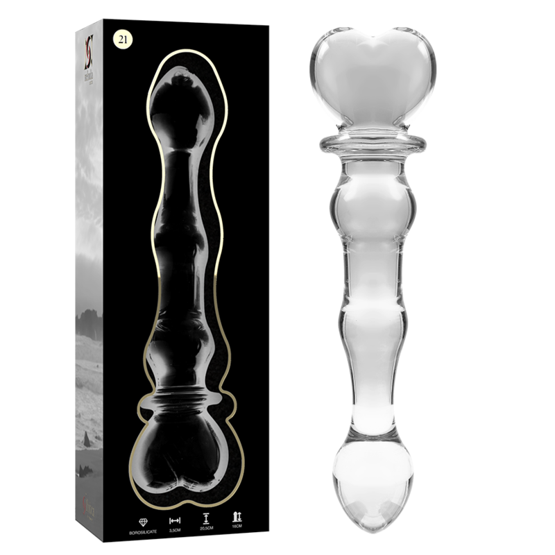 Nebula Series by Ibiza - Dildo Borosilicate Glass Clear 20.5 cm