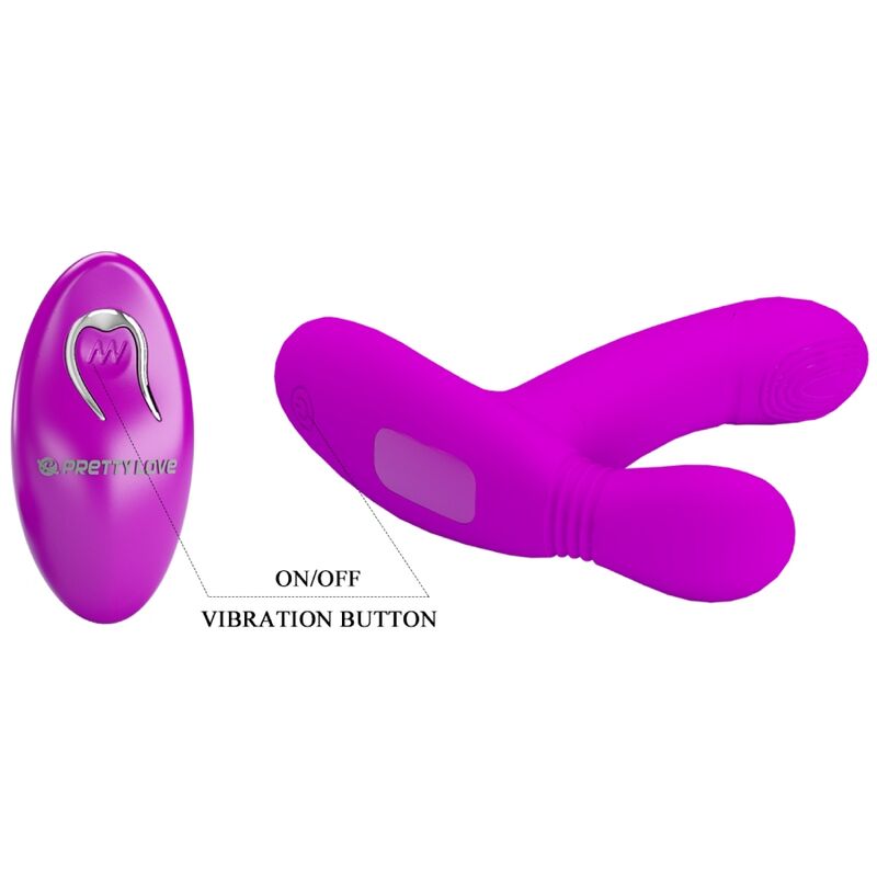 Pretty Love Geri Clitoris Massager Pink Remote Control