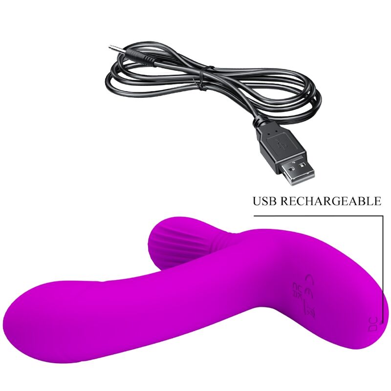 Pretty Love Geri Clitoris Massager Pink Remote Control