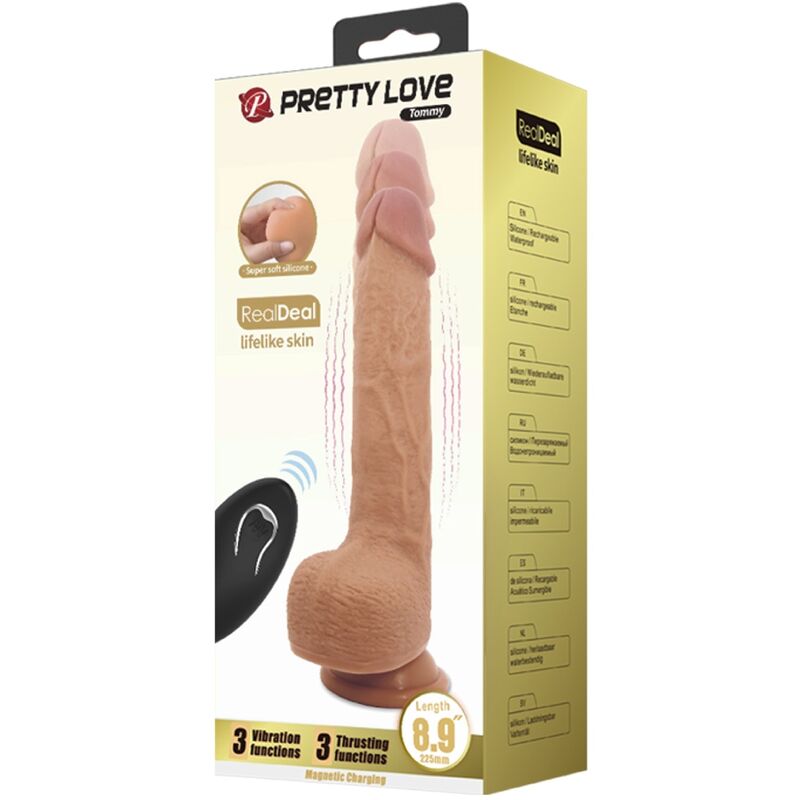 Pretty Love Tommy Realistic Dildo Vibrator 22.5 cm