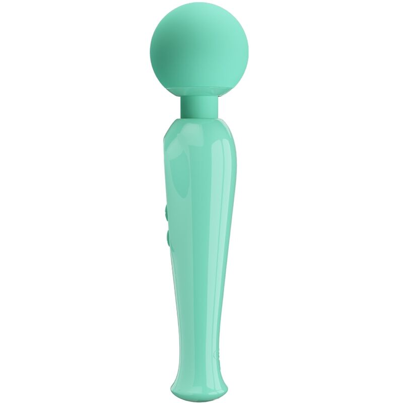 Pretty Love Skyler Green Wand - Vibrador con 10 Modos y Pantalla LCD