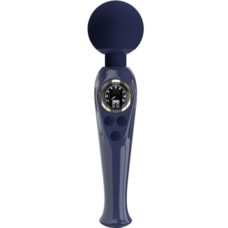 Pretty Love Skyler Vibrador Wand Azul - 10 Modos y 9 Velocidades