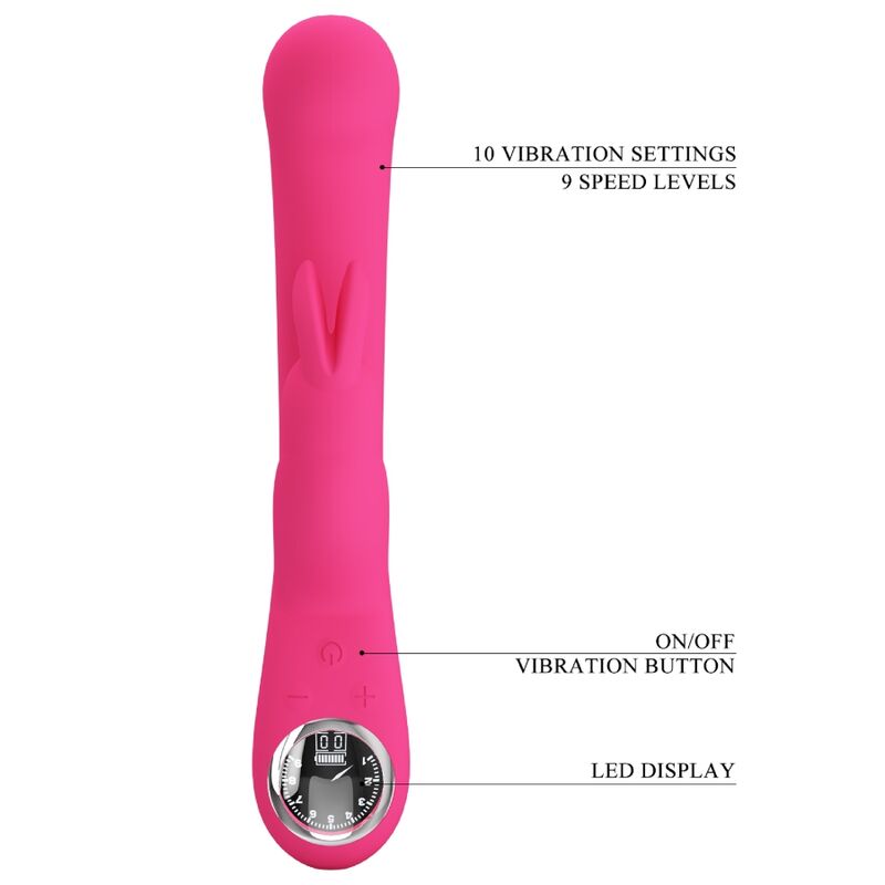 Pretty Love Lamar Rabbit Vibrator Rosa - Estimulador Dual