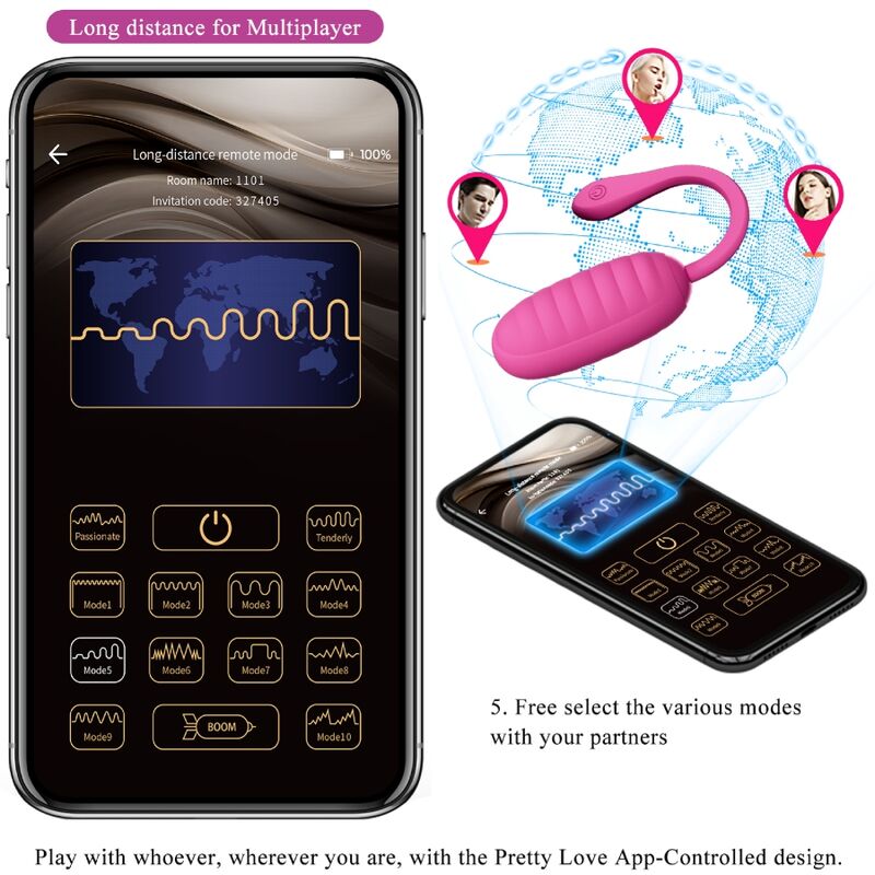 Pretty Love Catalina Pink - Huevo Vibrador Recargable
