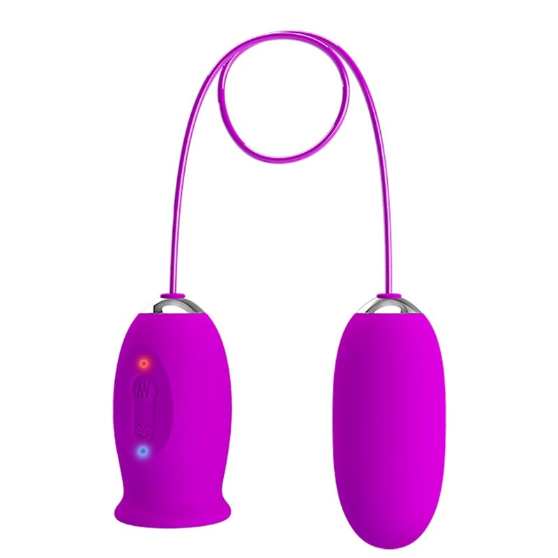 Pretty Love Daisy Dual Egg Vibrador Recargable Púrpura