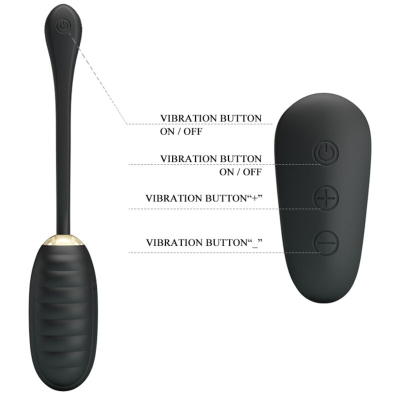 Pretty Love Doreen Luxury - Huevo Vibrador Recargable con Mando a Distancia