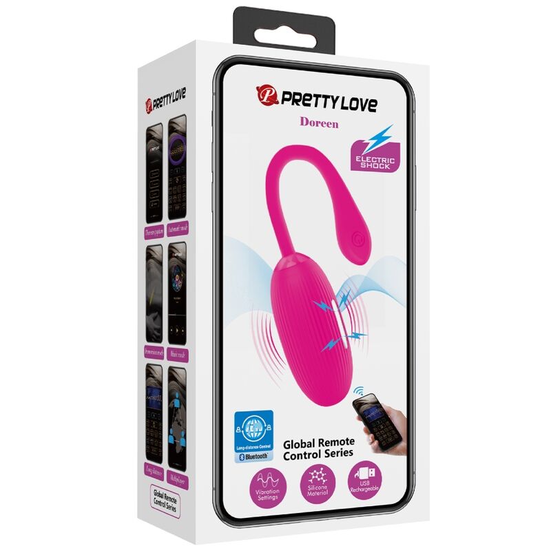 Pretty Love Doreen - Huevo Vibrador Recargable con Control Remoto Magenta