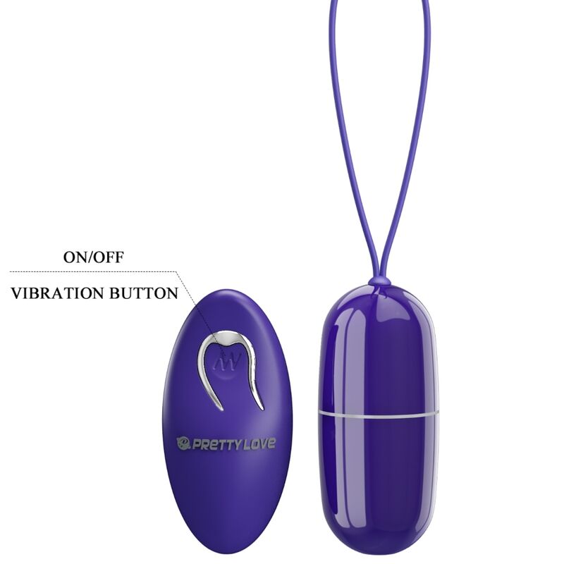 Pretty Love Arvin Youth - Huevo Vibrador con Control Remoto Violeta