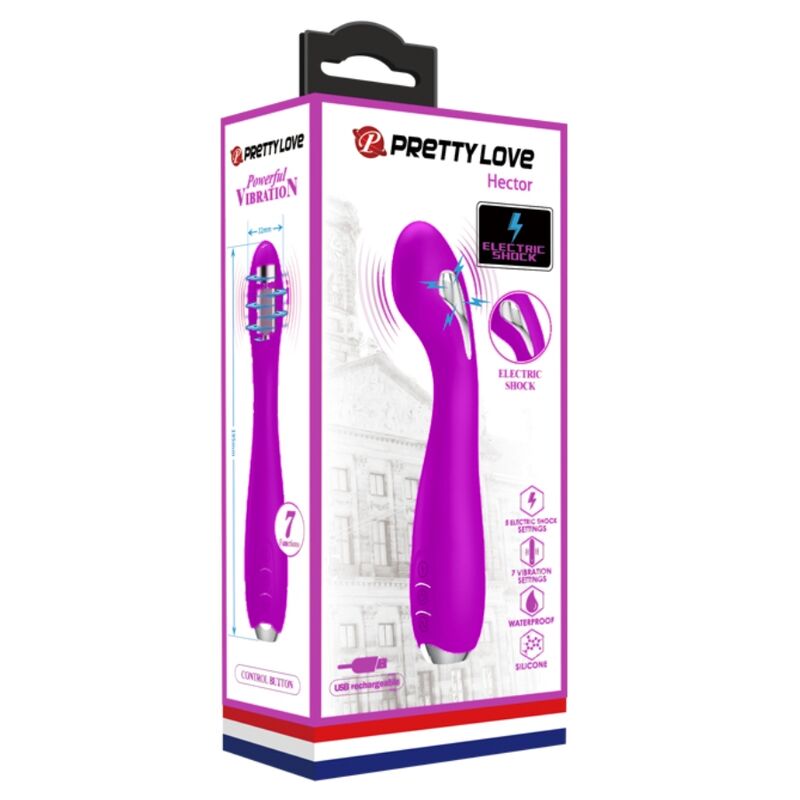 Pretty Love Hector Vibrador Recargable con Electroestimulación Resistente al Agua