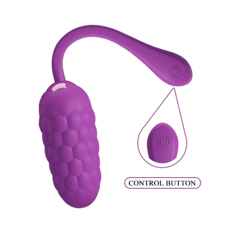 Pretty Love Vibrating Egg Purple - Recargable con Textura Marina
