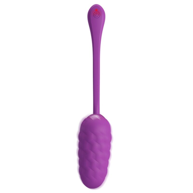 Pretty Love Vibrating Egg Purple - Recargable con Textura Marina