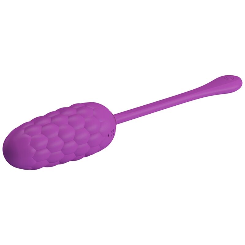 Pretty Love Vibrating Egg Purple - Recargable con Textura Marina