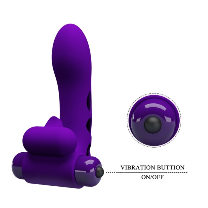 Pretty Love Orlando Purple Vibrator Finger Cover
