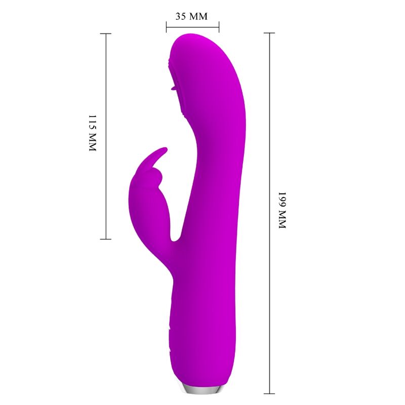 Pretty Love Rachel Vibrador Recargable con Ventosa Púrpura