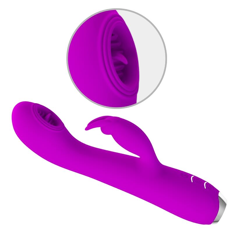 Pretty Love Rachel Vibrador Recargable con Ventosa Púrpura