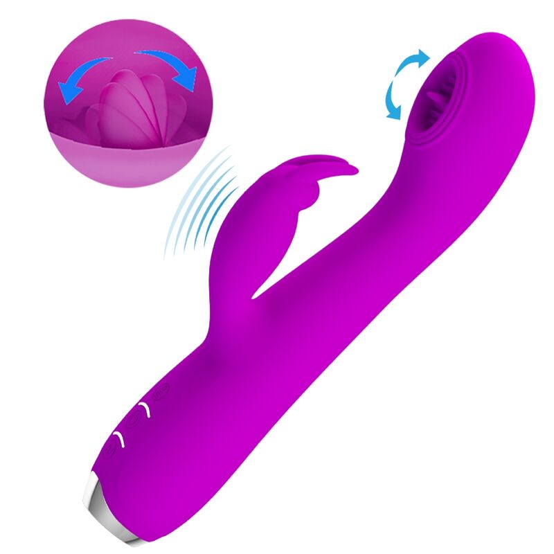 Pretty Love Rachel Vibrador Recargable con Ventosa Púrpura