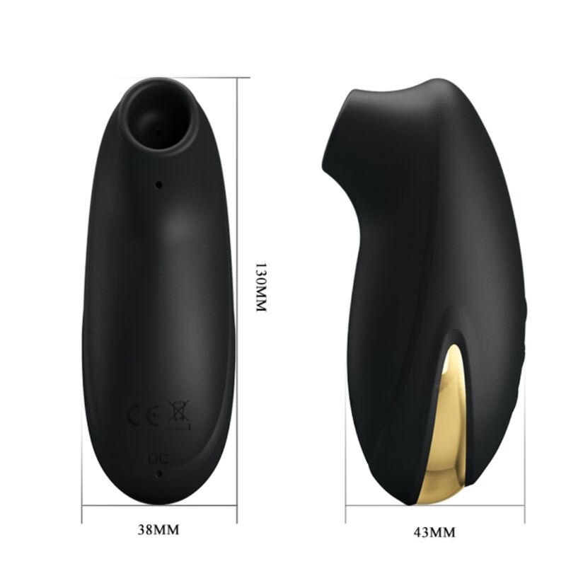 Pretty Love Luxury Rechargeable Suction Massager Black