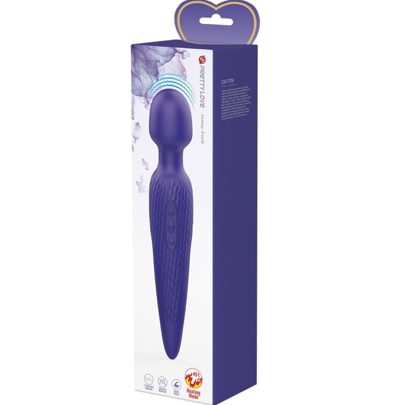 Pretty Love Antony Youth Wand Vibrator Violet con Efecto Calor