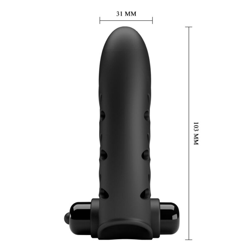 Pretty Love Vance Black Rabbit Vibrator Finger Cover