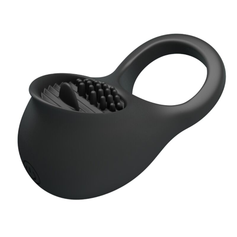 Pretty Love Vibrating Penis Ring with Black Tongue