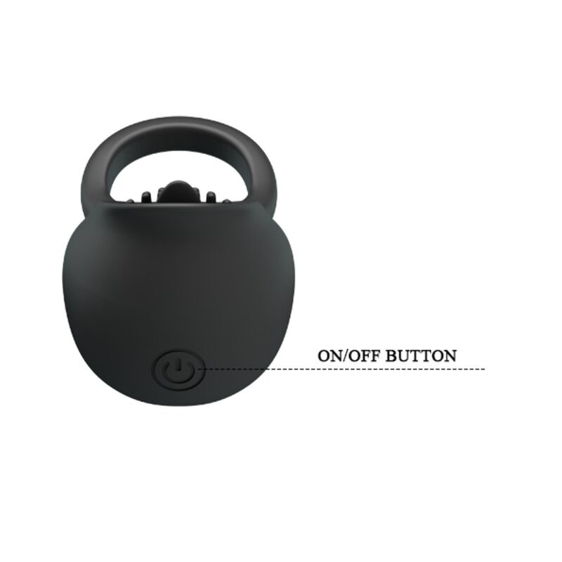 Pretty Love Vibrating Penis Ring with Black Tongue