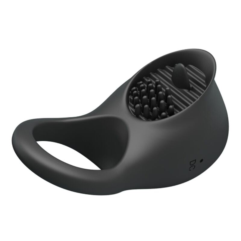 Pretty Love Vibrating Penis Ring with Black Tongue