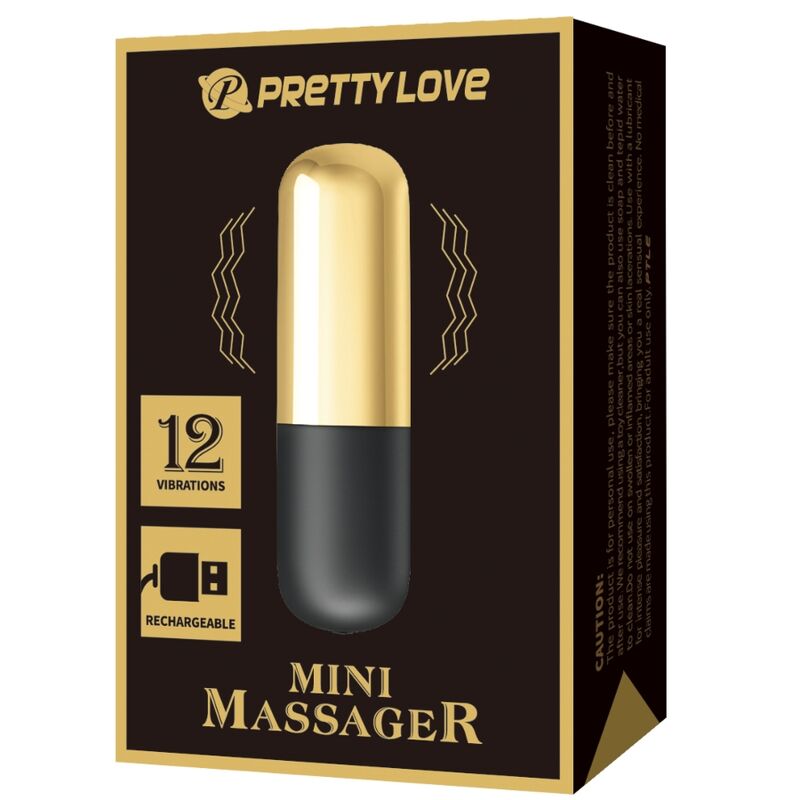 Pretty Love Golden Rechargeable Bullet Vibrator