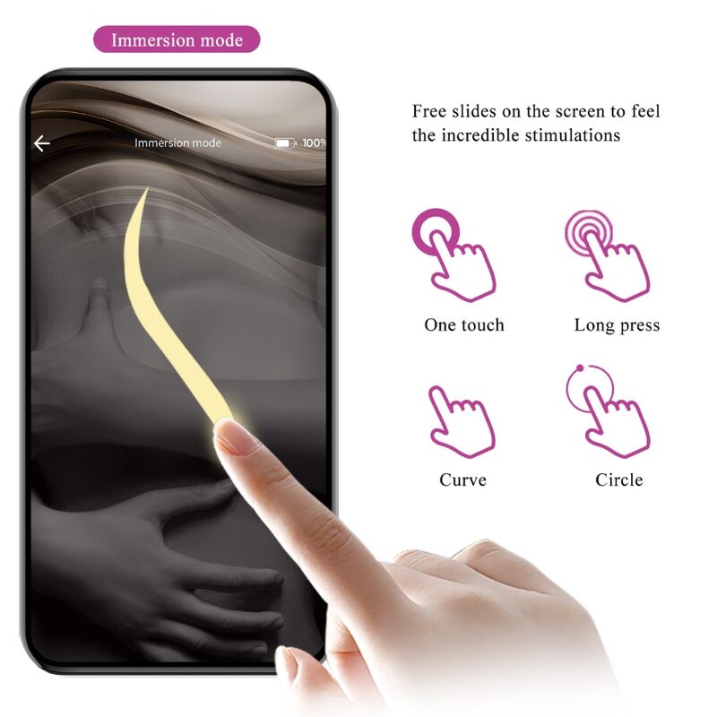 Pretty Love Nymph Vibrating Egg App Controlled Purple