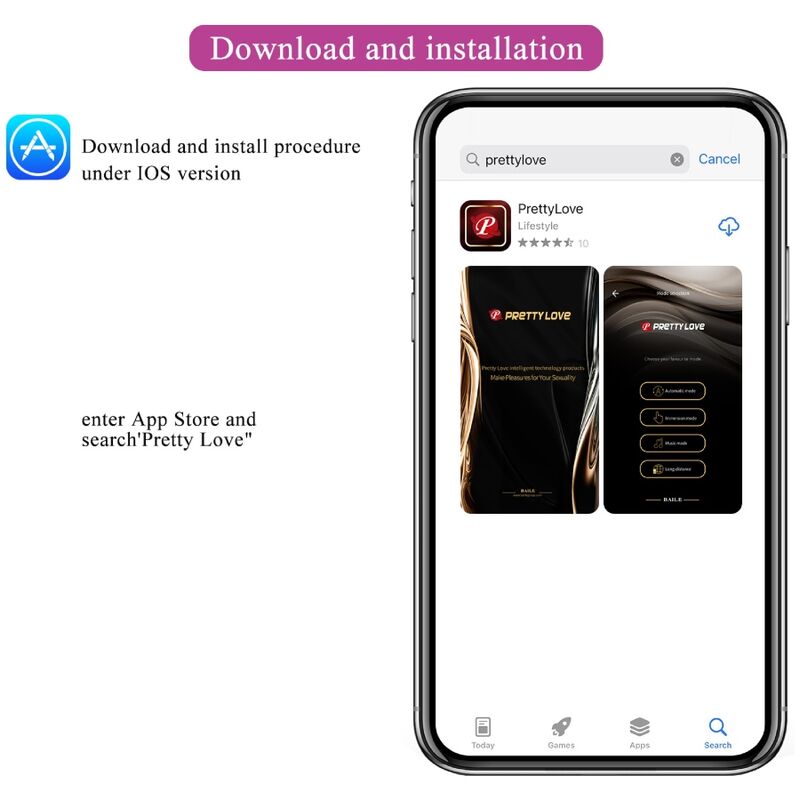 Pretty Love Nymph Vibrating Egg App Controlled Purple