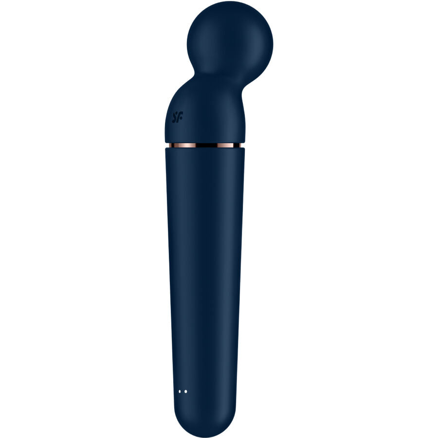 Satisfyer Planet Wand-er - Vibrador Masajeador Recargable 6 Modos Azul