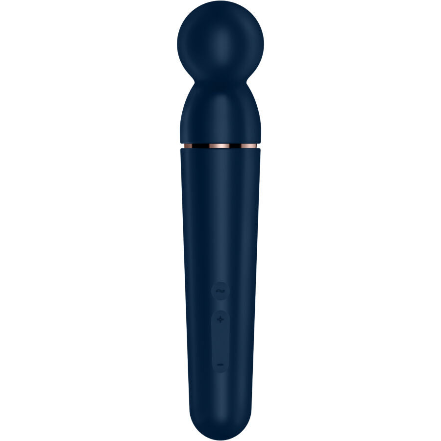 Satisfyer Planet Wand-er - Vibrador Masajeador Recargable 6 Modos Azul
