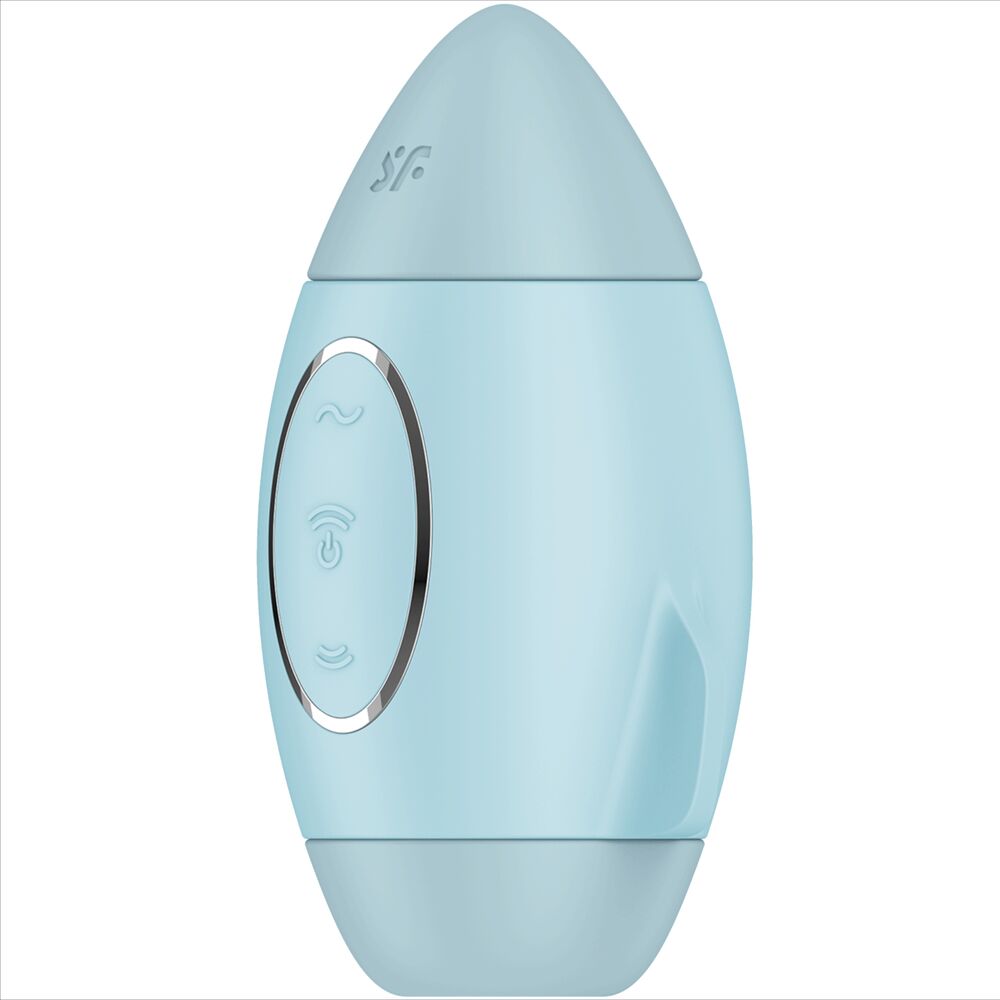 Satisfyer Mission Control Blue Small Double Impulse Vibrator