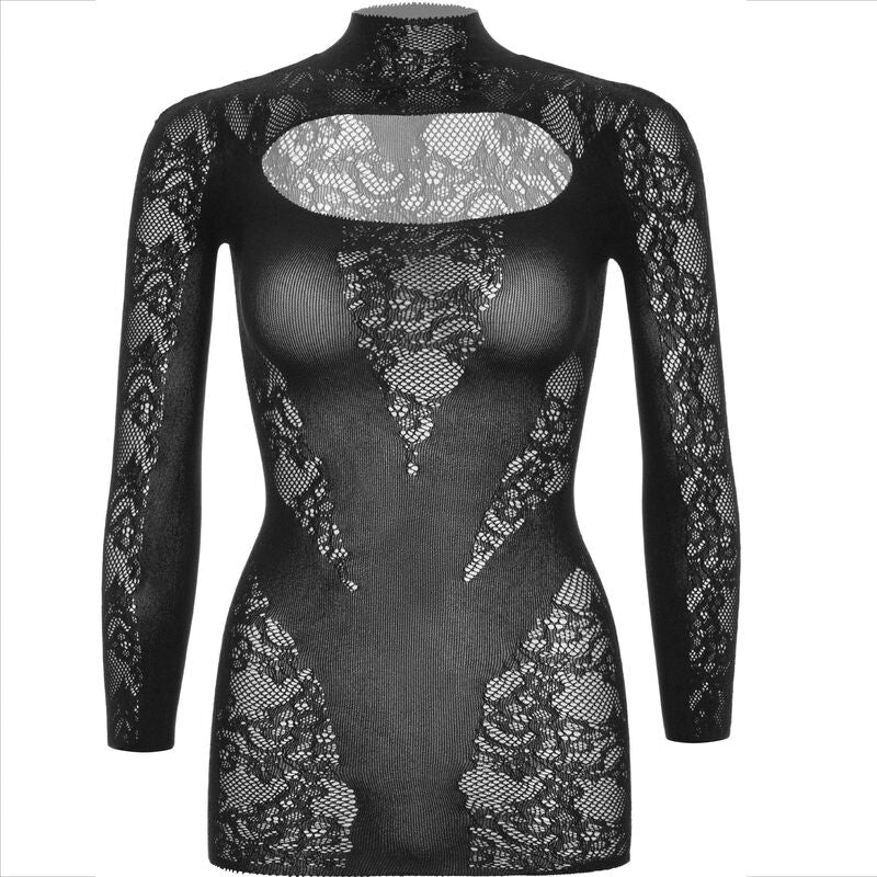 Leg Avenue Mini Dress Encaje Manga Larga Negro