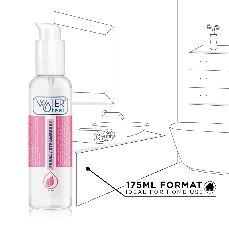 Waterfeel Lubricante Sensual Base de Agua Sabor Fresa 175 ml