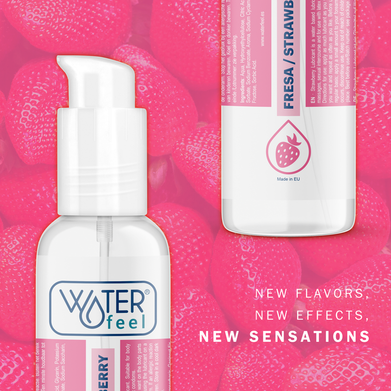 Waterfeel Lubricante Sensual Base de Agua Sabor Fresa 175 ml