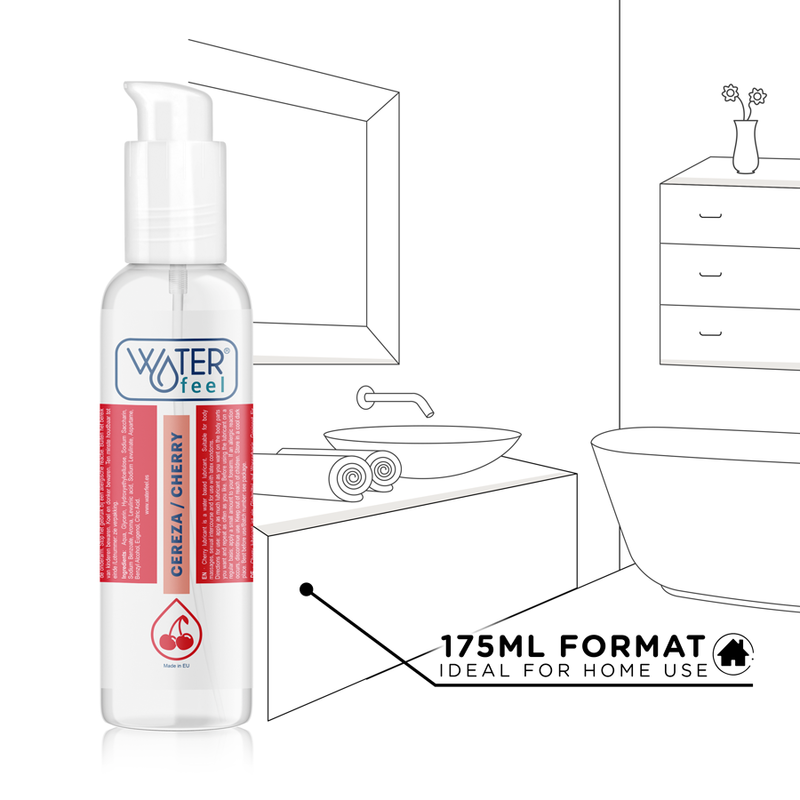 Waterfeel Cherry Lubricant 175 ml - Lubricante con Sabor a Cereza