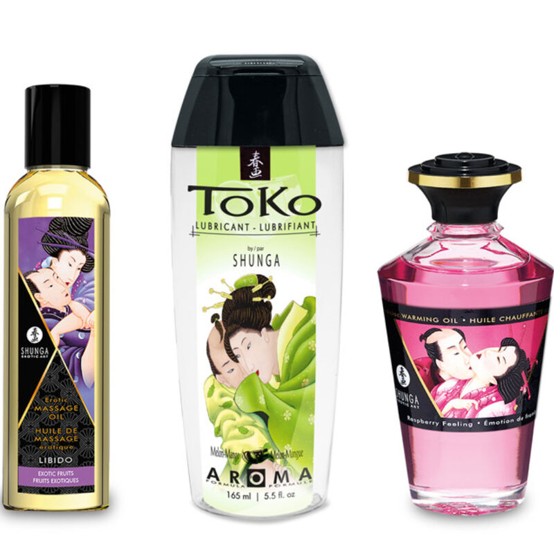 Shunga Fruity Kisses Collection - Kit de Masaje