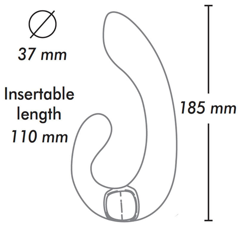 Shunga Miyo Intimate Massager Black - Masajeador Íntimo