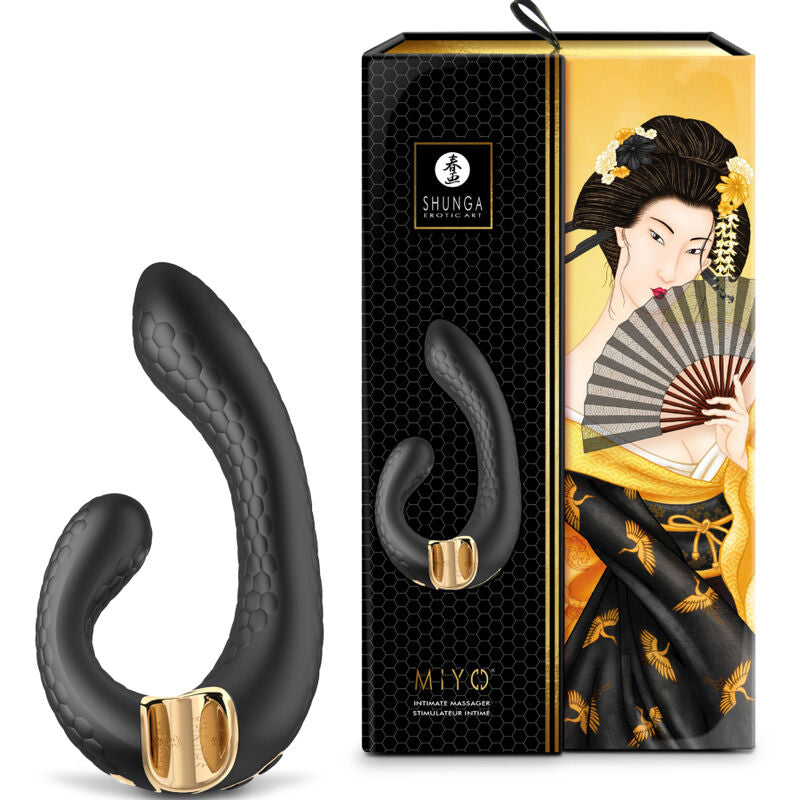 Shunga Miyo Intimate Massager Black - Masajeador Íntimo