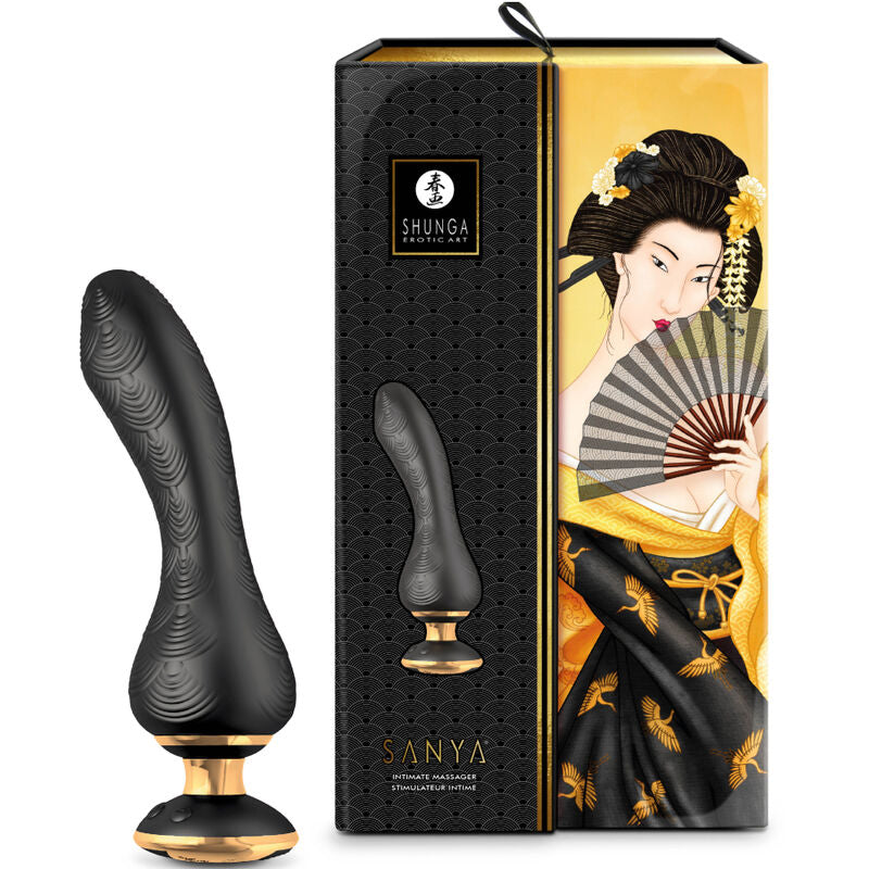 Shunga Sanya Intimate Massager Black - Masajeador Ergonómico