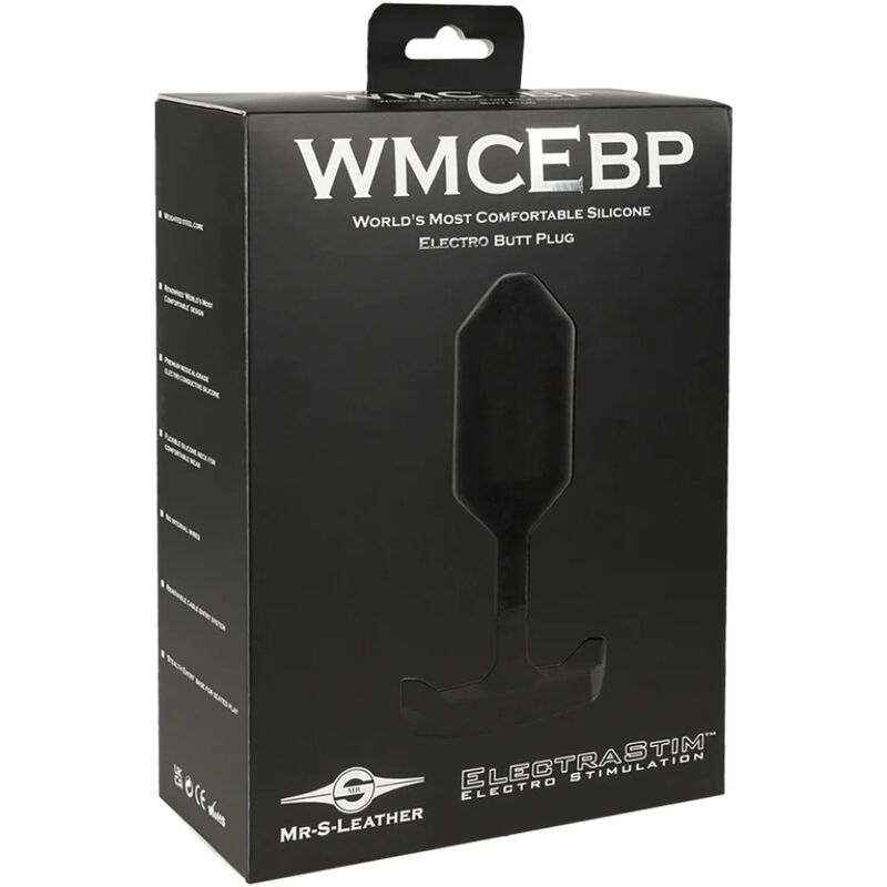 ElectraStim Electro Plug Anal MR-S-Leather - Silicona Médica Conductora