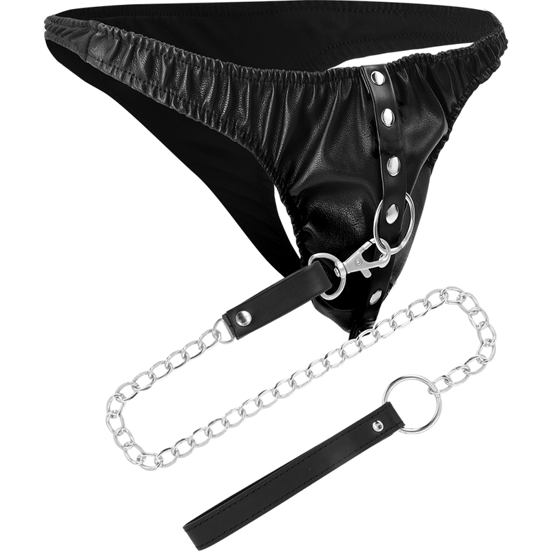 Tanga de Sumisión con Cadena Metal - Darkness Bondage