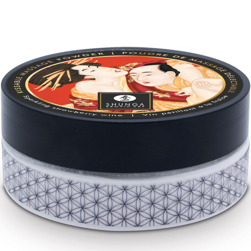 Shunga Strawberry Edible Massage Powder Kit