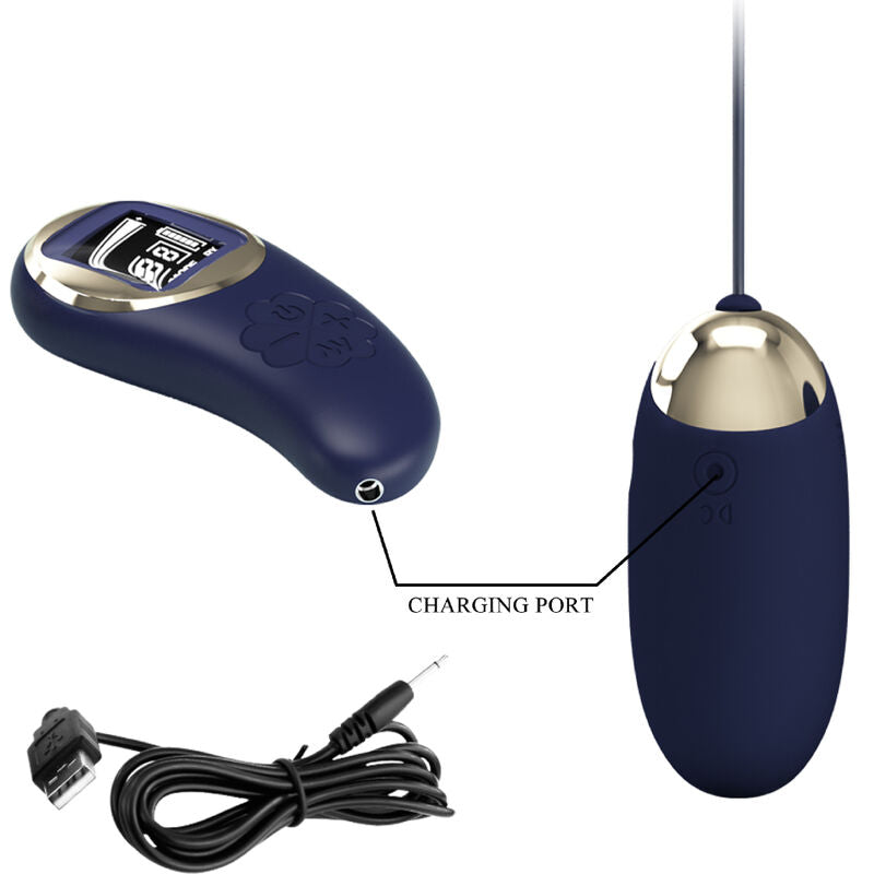 Pretty Love Mina Vibrating Egg Remote Control Blue
