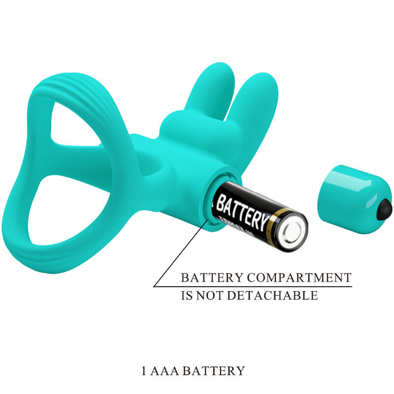 Pretty Love Dante Green Rabbit Vibrator Ring