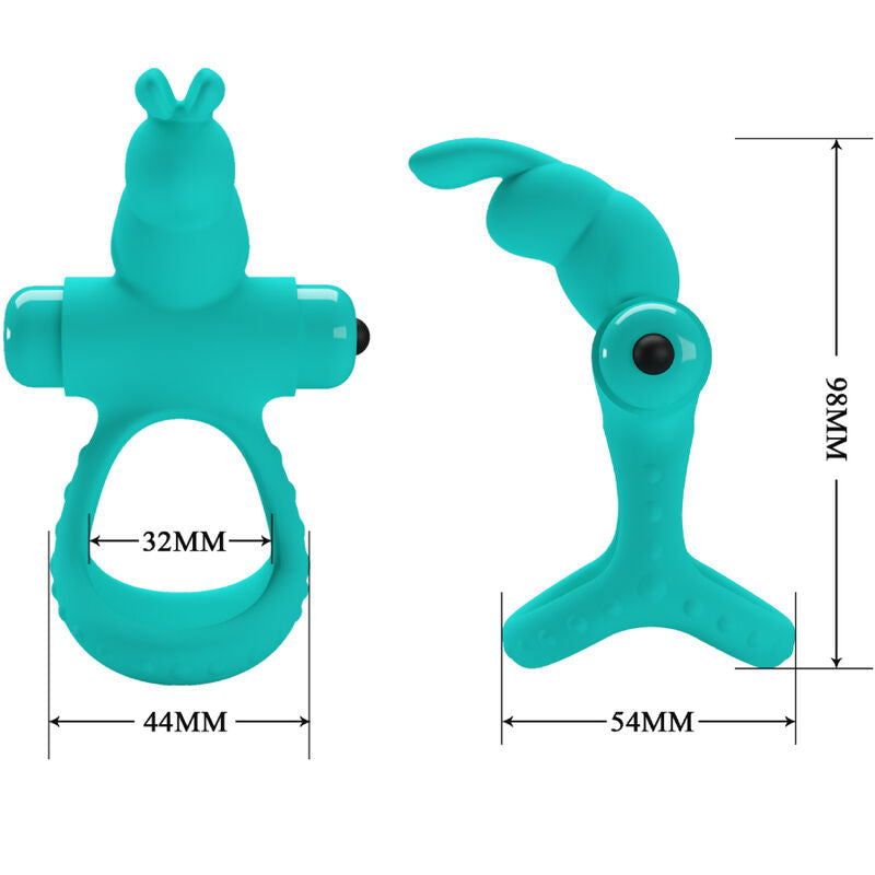 Pretty Love Figgy Green Rabbit Vibrator Ring