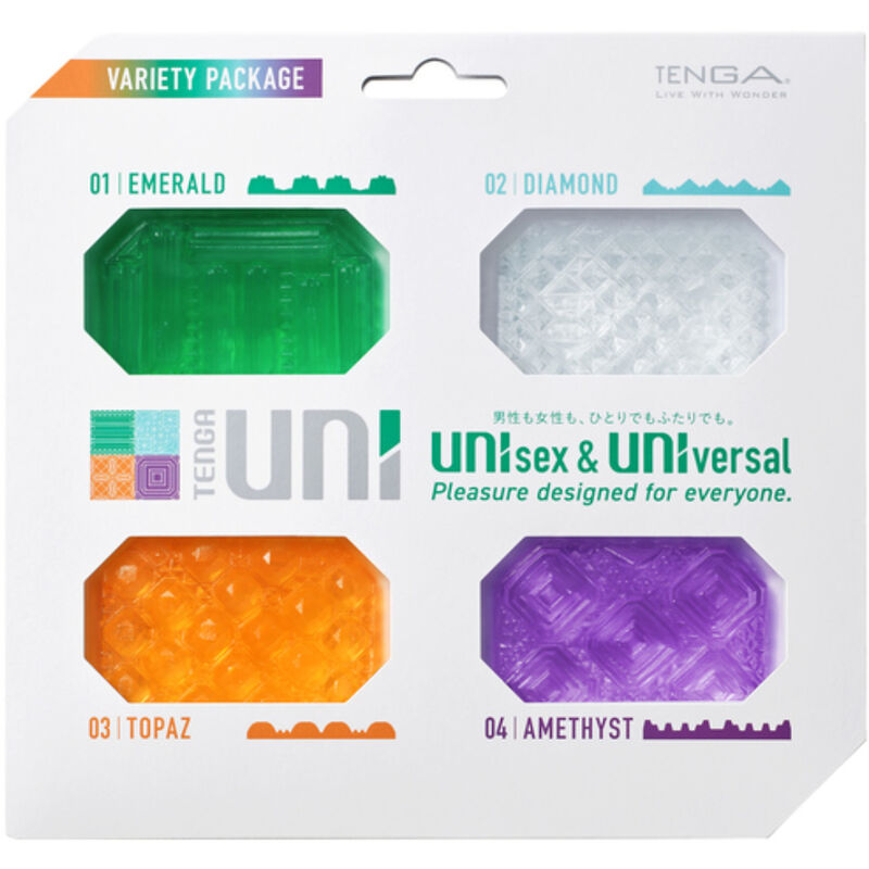 TENGA Uni Variety Masturbator - Pack de 4 Unidades