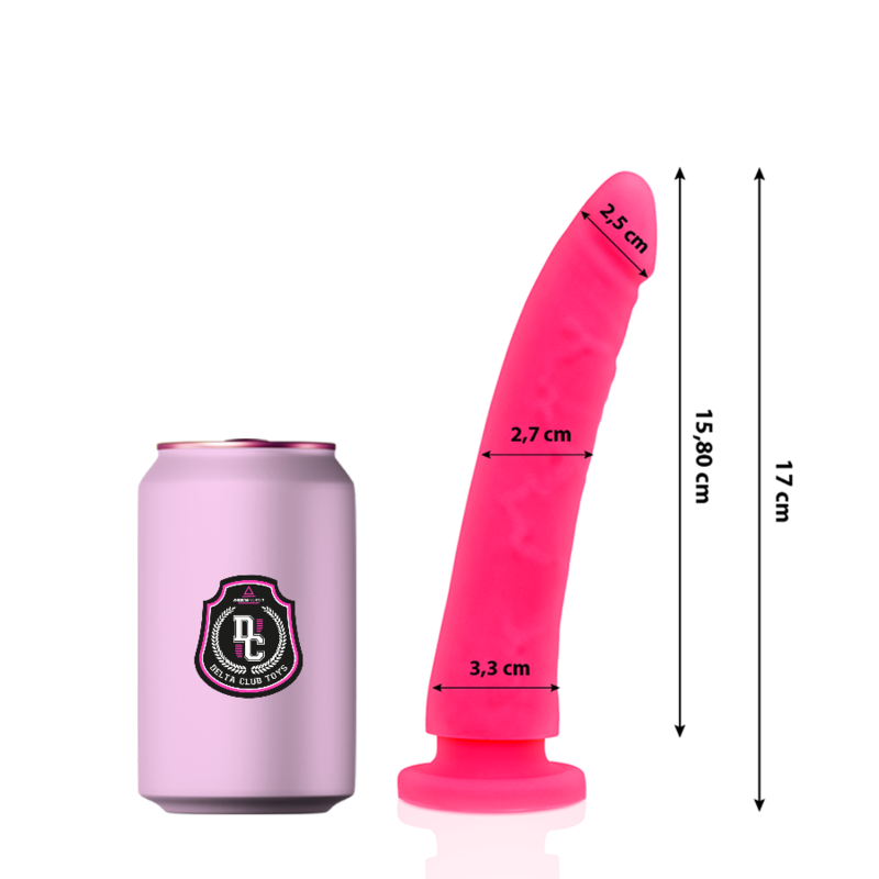DELTACLUB Dildo Silicona Médica 17cm - Diseño Realista Hipoalergénico