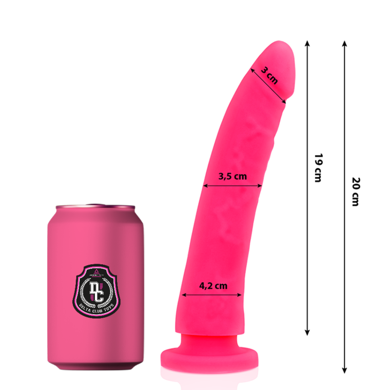 Delta Club Dildo Realista Rosa Silicona Médica 20 cm