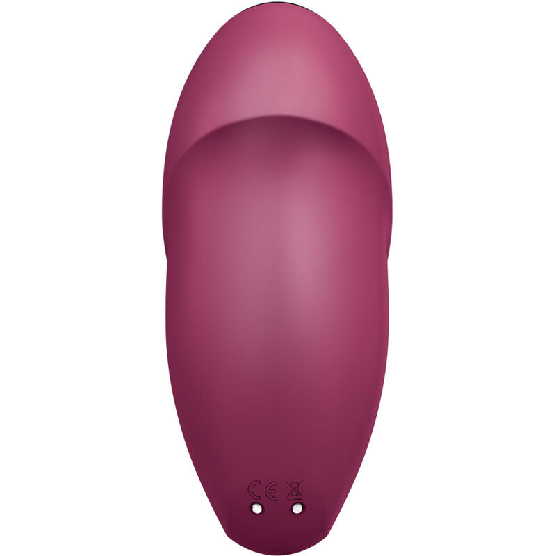 Satisfyer Tap & Climax 1 Lay-On Vibrator Rojo